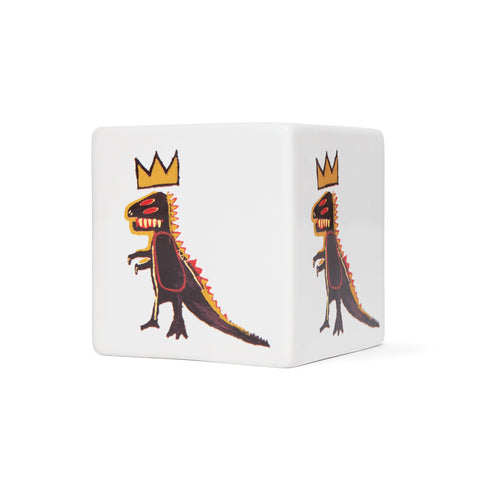 Jean-Michel Basquiat: Gold Dinosaur Box Candle