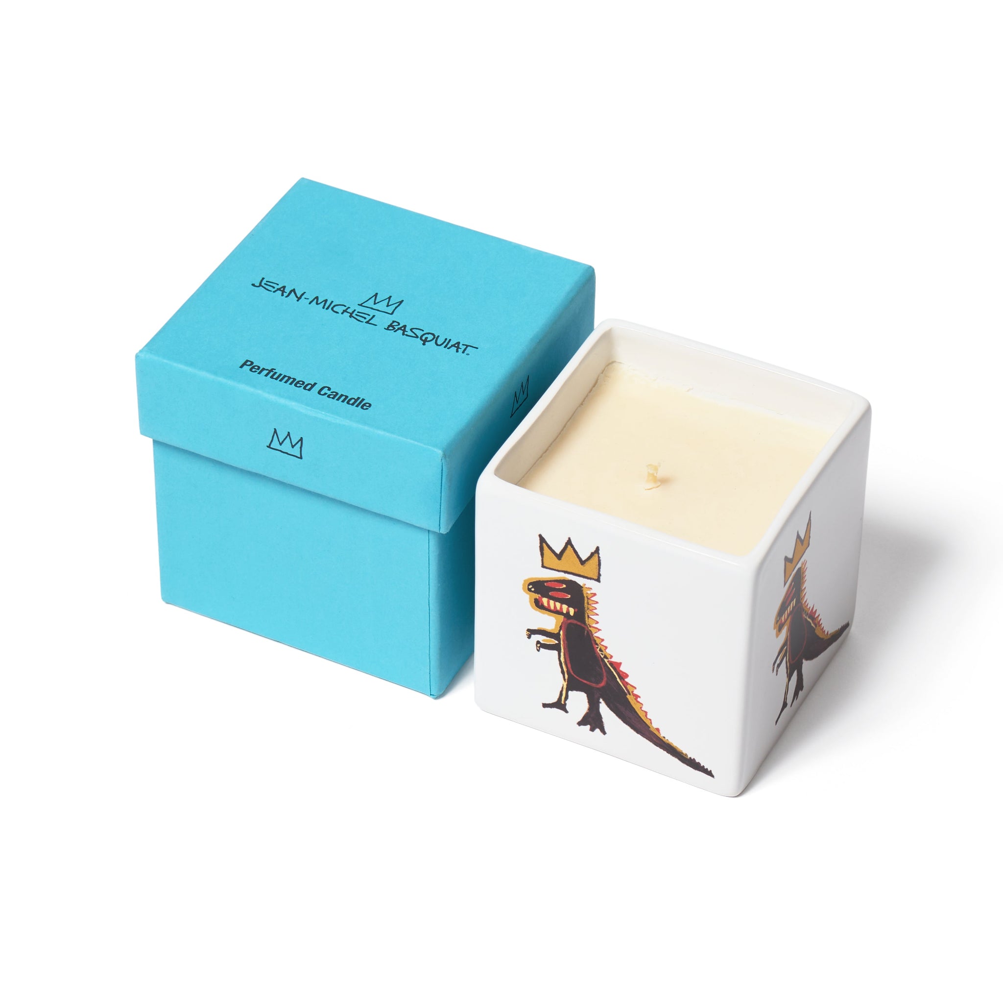 Jean-Michel Basquiat: Gold Dinosaur Box Candle | Gagosian Shop