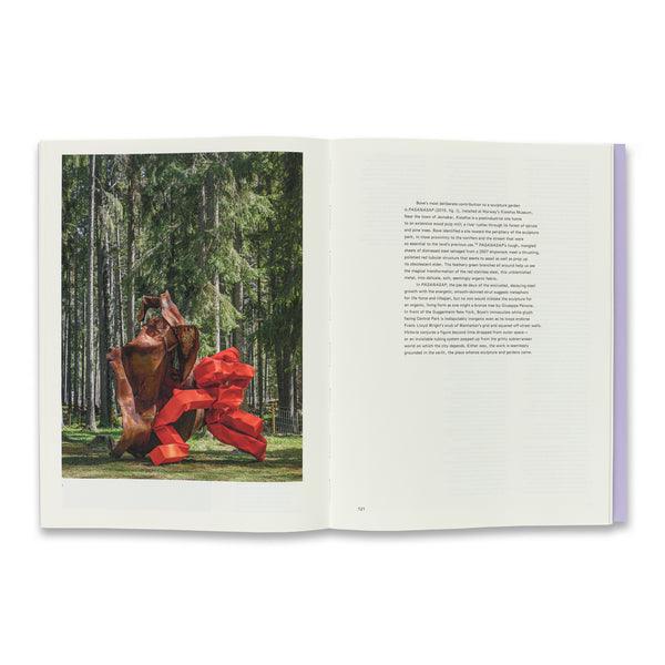 Interior spread of Carol Bove Guggenheim book, Volume I