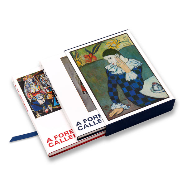 The box set of A Foreigner Called Picasso: Volume 1 and 2 with both covers peaking out