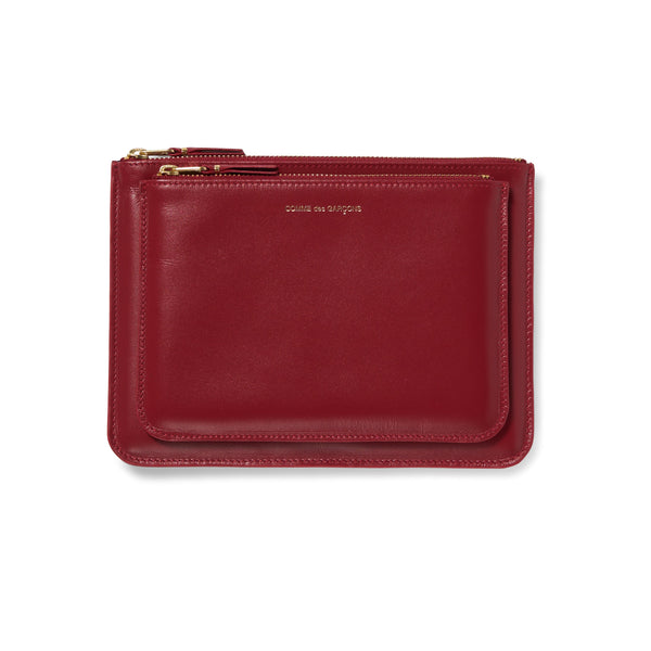Comme des Garçons: Outside Pocket Pouch in red