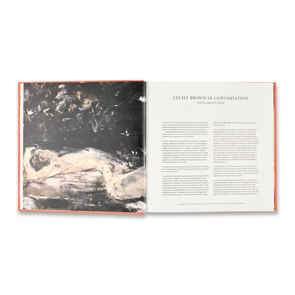 Interior spread of the Cecily Brown monograph