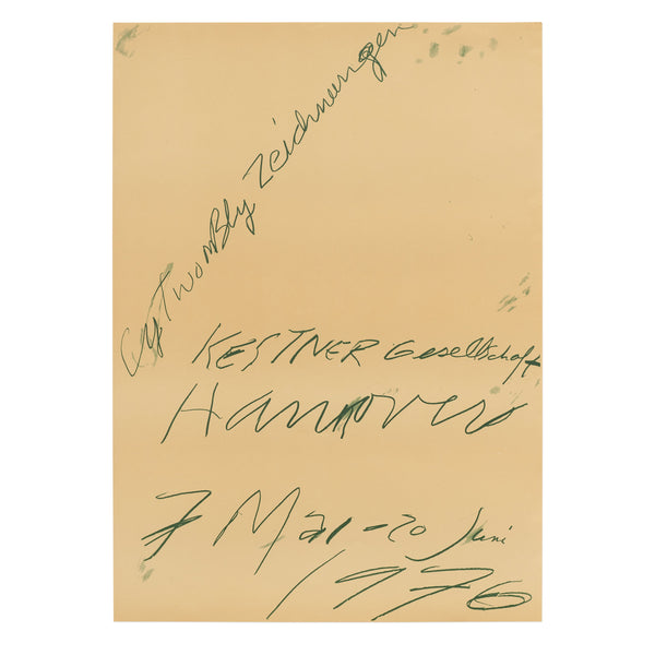 Cy Twombly: Zeichnungen vintage poster