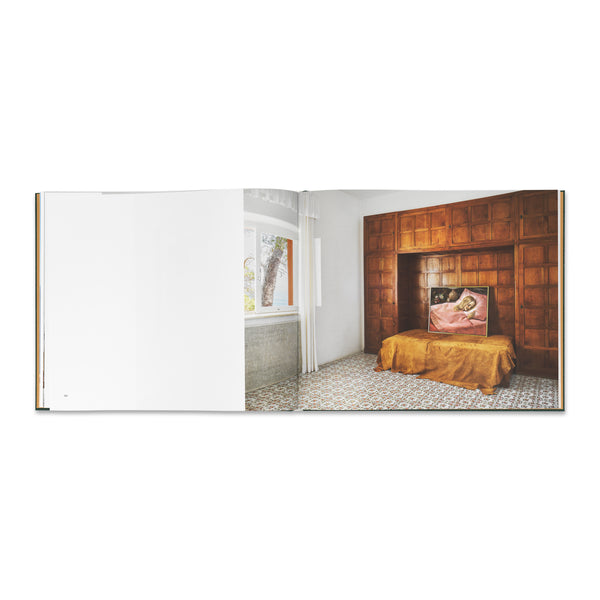 Interior spread of John Currin at Casa Malaparte book