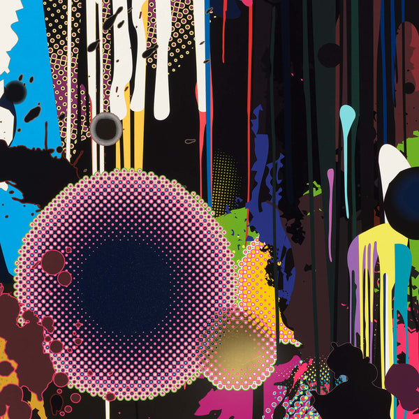 Detail of Takashi Murakami: Davy Jones’ Tear screen print