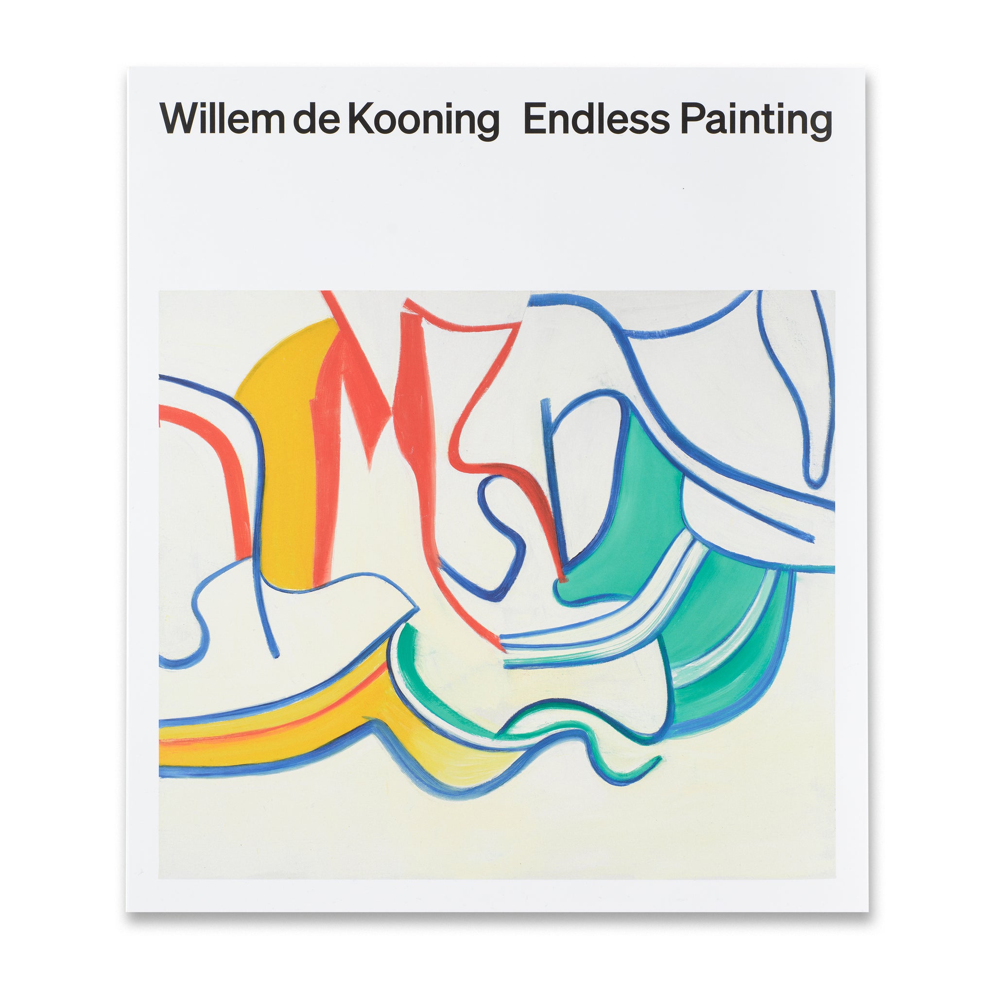 Front cover of Willem de Kooning: Endless Painting book in dust jacket