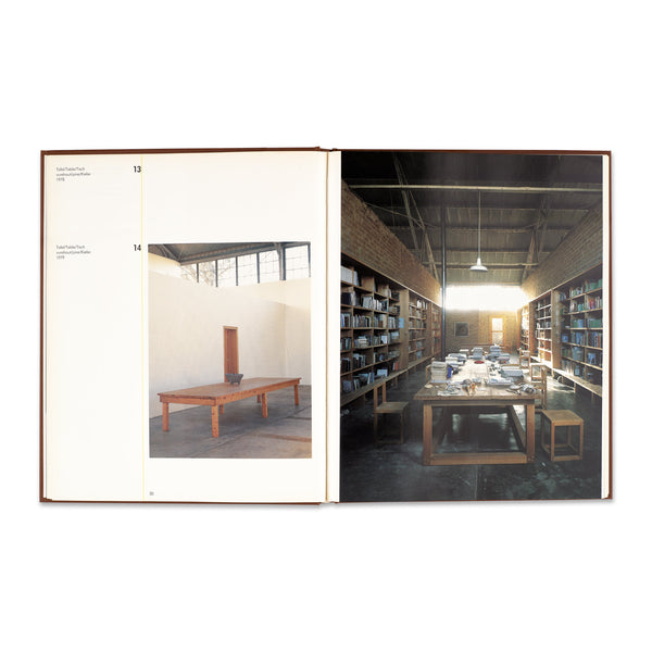 Interior spread of the Donald Judd Furniture Retrospective rare book