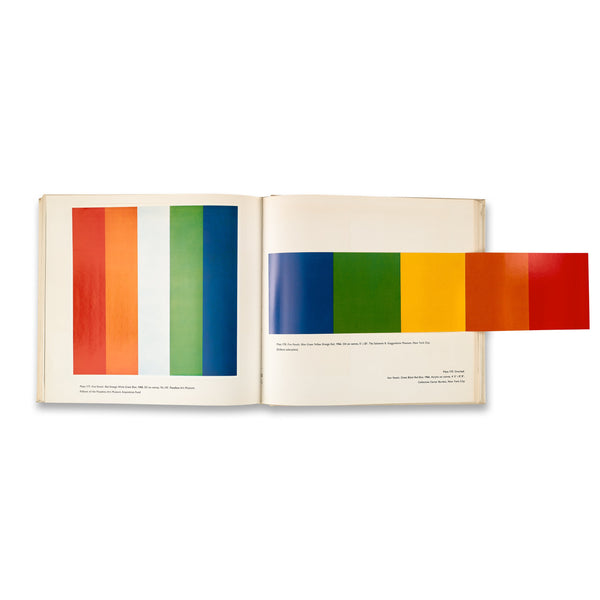 Interior spread of the rare book Ellsworth Kelly