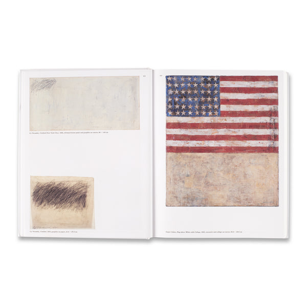 Interior spread of Five Friends: John Cage, Merce Cunningham, Jasper Johns, Robert Rauschenberg, Cy Twombly book