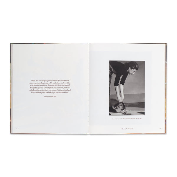 Interior spread of the book Pittura/Panorama: Paintings by Helen Frankenthaler, 1952–1992