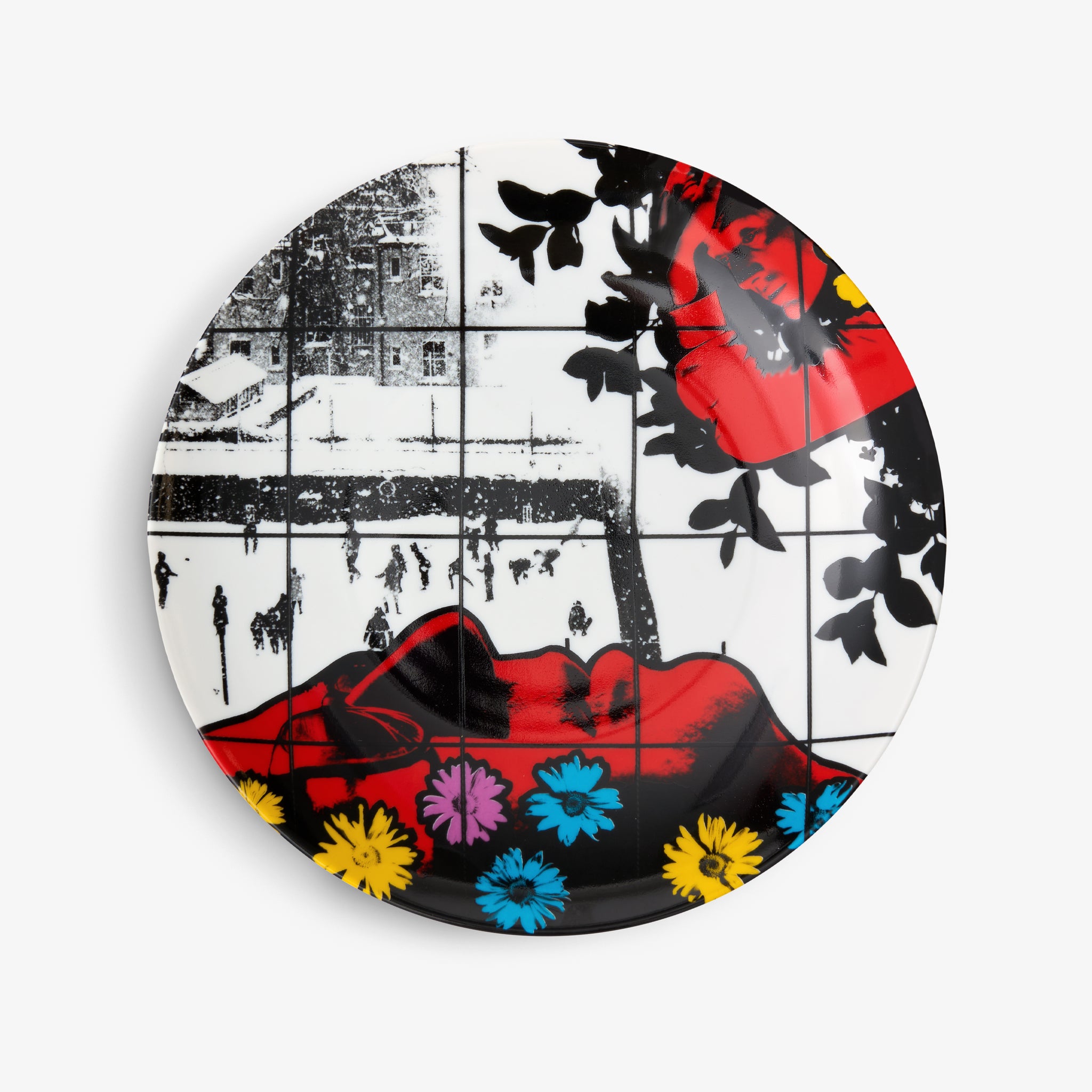 Front of Gilbert & George: Winter Flowers Plate