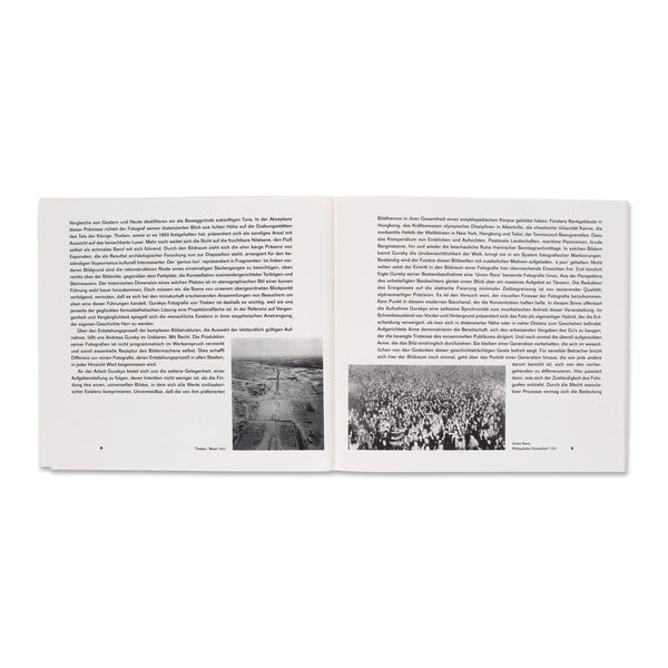 Interior spread of Andreas Gursky: Montparnasse rare book