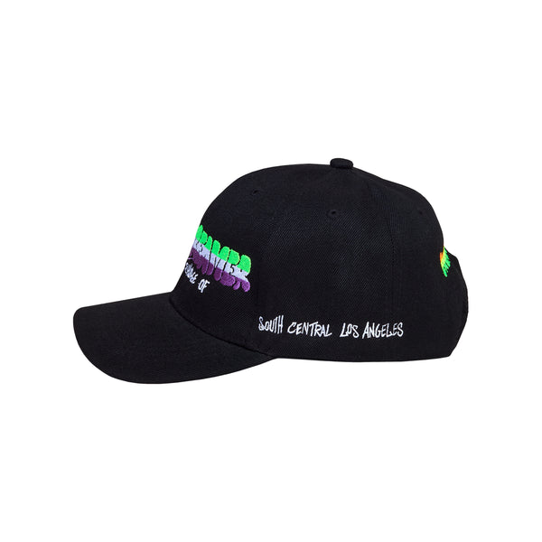 Side of Lauren Halsey: Sister Dreamer Hat (Green/White/Purple/Black)