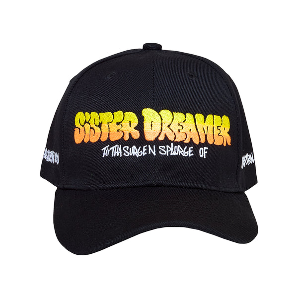 Front of Lauren Halsey: Sister Dreamer Hat (Yellow/Orange/Black)