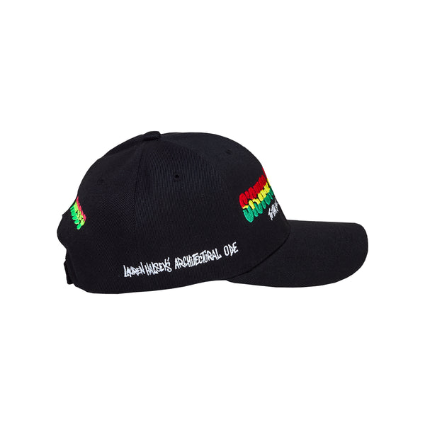 Side of Lauren Halsey: Sister Dreamer Hat (Red/Yellow/Green/Black)