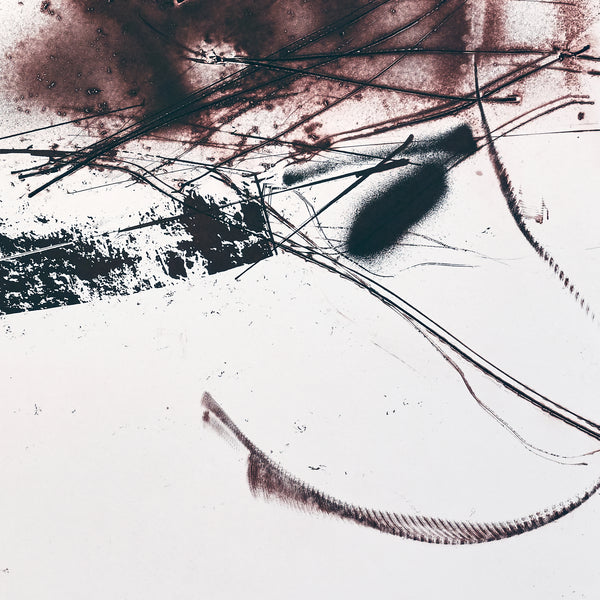 Detail of Michael Heizer: Dragged Mass print