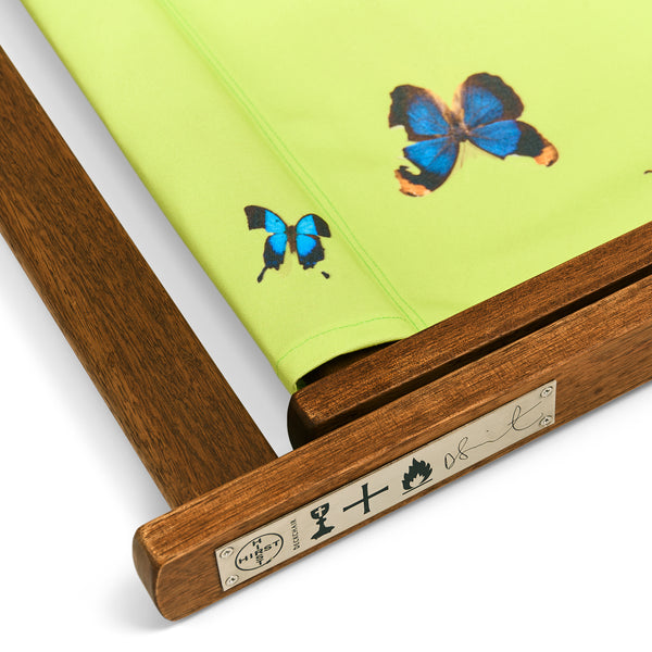 Detail of Damien Hirst Deck Chair (Green)