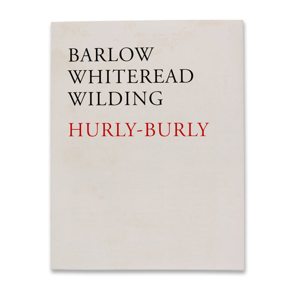 Cover of the book Hurly-burly: Phyllida Barlow, Rachel Whiteread, Alison Wilding