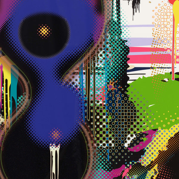 Detail of Takashi Murakami: Infinity screen print