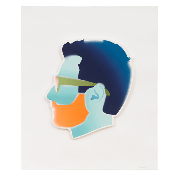 Alex Israel: Self-Portrait (Blue Face) print