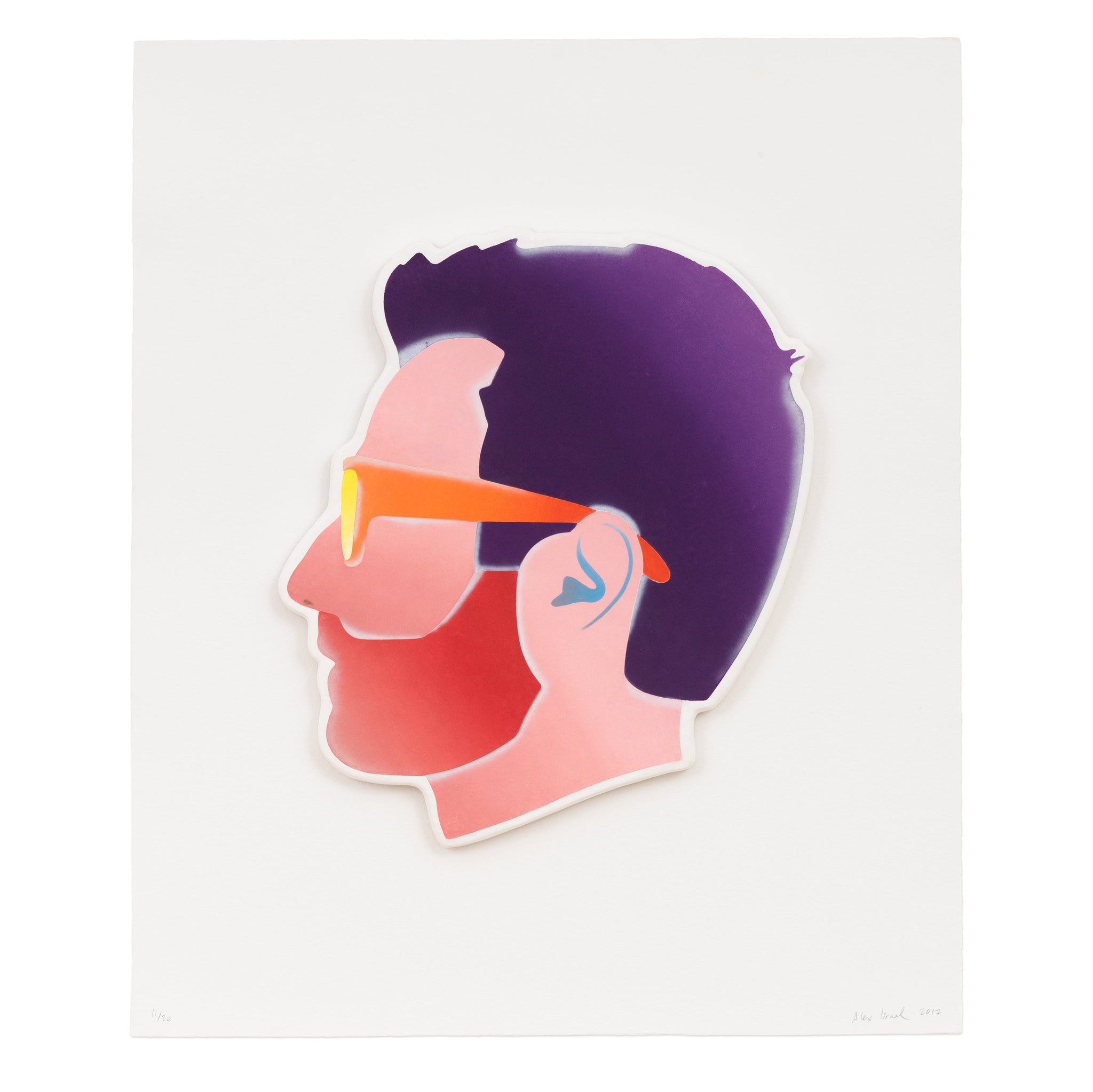 Alex Israel: Self-Portrait (Pink Face) print