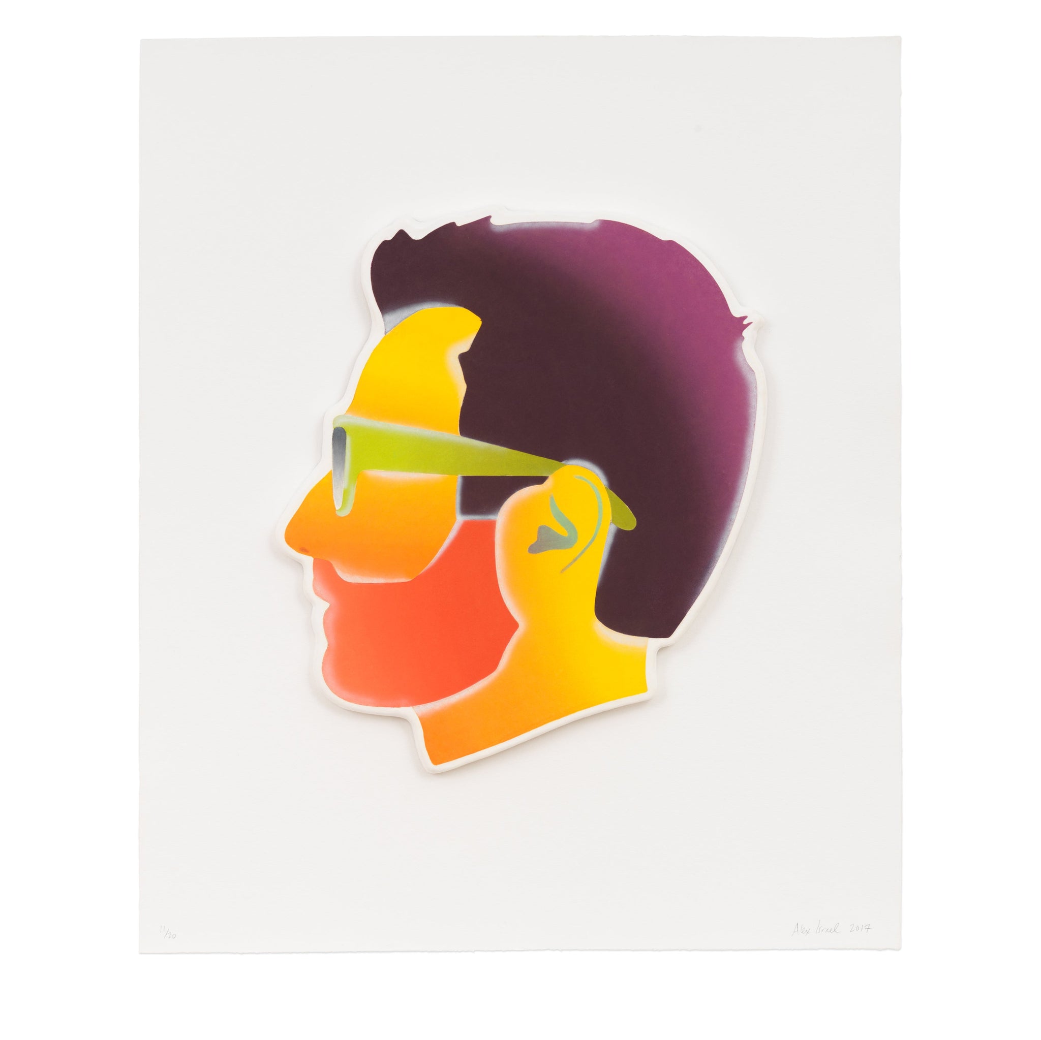 Alex Israel: Self-Portrait (Yellow Face)