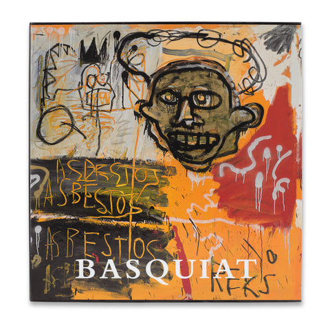 Front of slipcase for the book Basquiat: Pollo Frito: Street to Studio