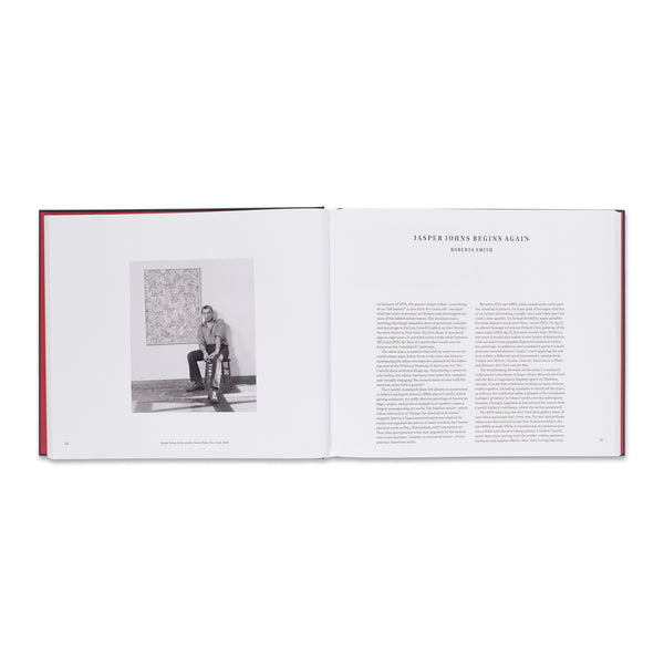 Interior spread of Jasper Johns: Between the Clock and the Bed book
