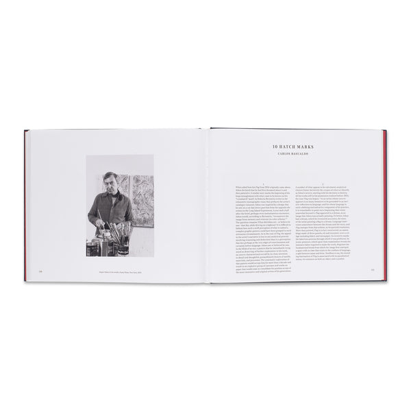 Interior spread of Jasper Johns: Between the Clock and the Bed book