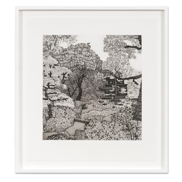 Jonas Wood: Japanese Landscape print in frame