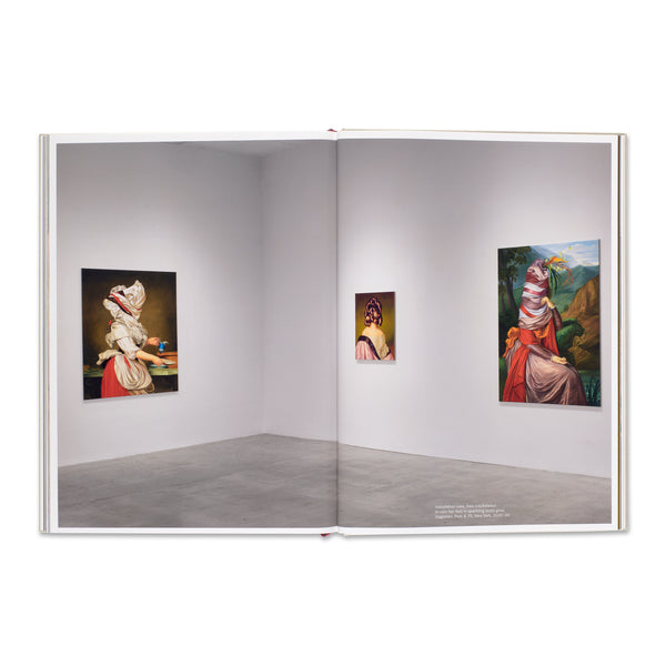 Interior spread of of Ewa Juszkiewicz: Recent Paintings monograph