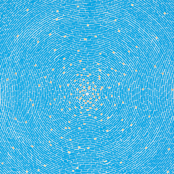 Detail of Y.Z. Kami: Blue Dome print