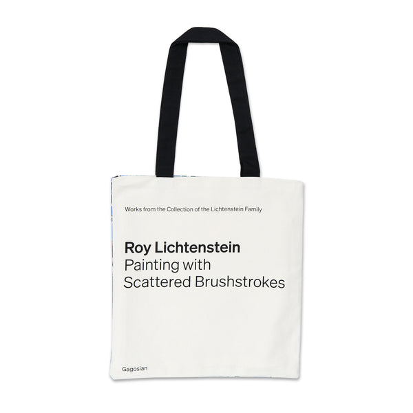 Back of Roy Lichtenstein: Painting with Scattered Brushstrokes Tote Bag