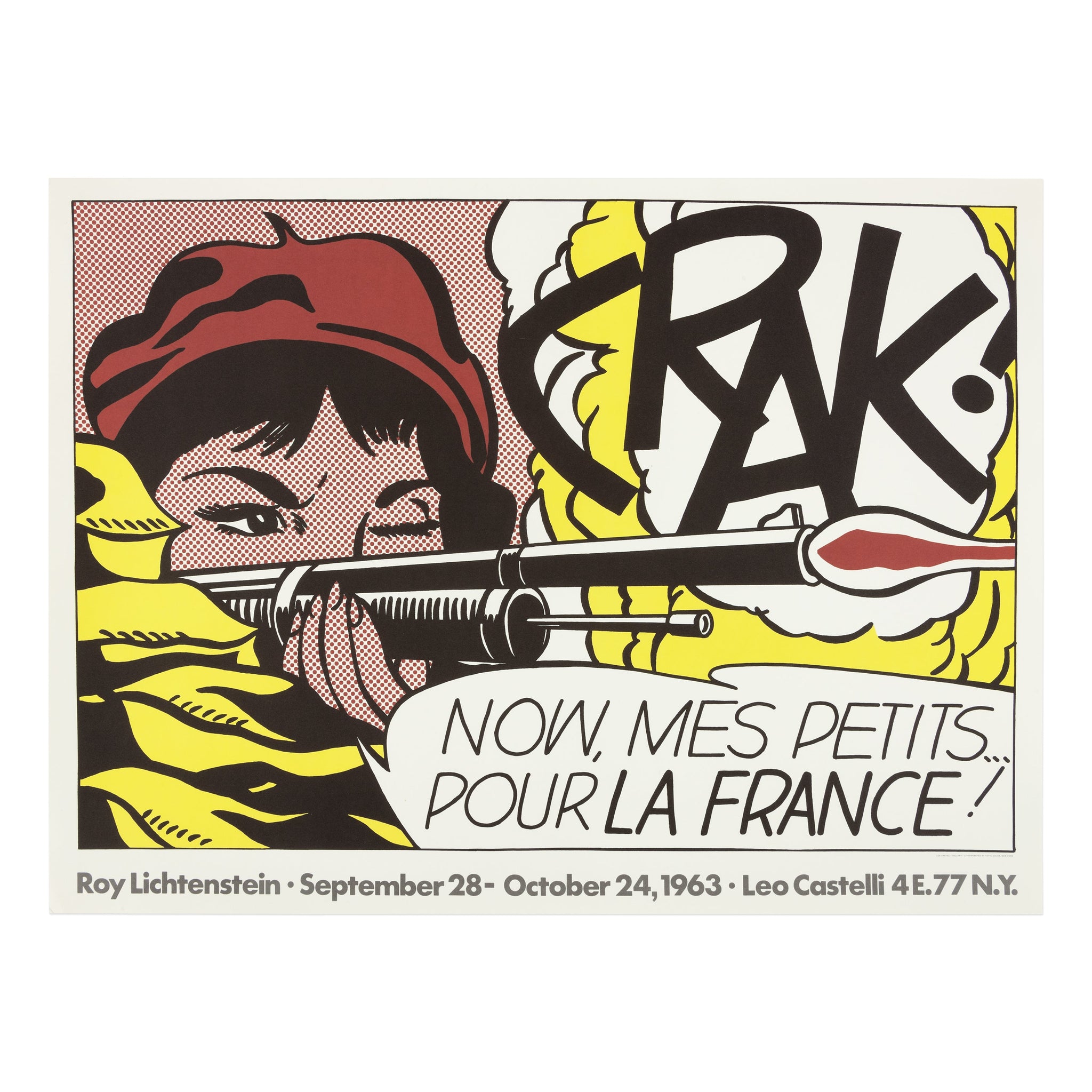 Roy Lichtenstein: CRAK! rare poster
