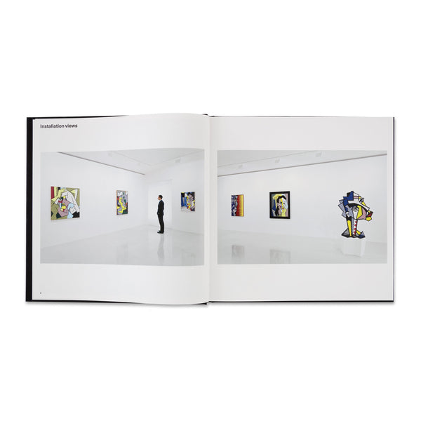 Interior spread of the book Lichtenstein Expressionism