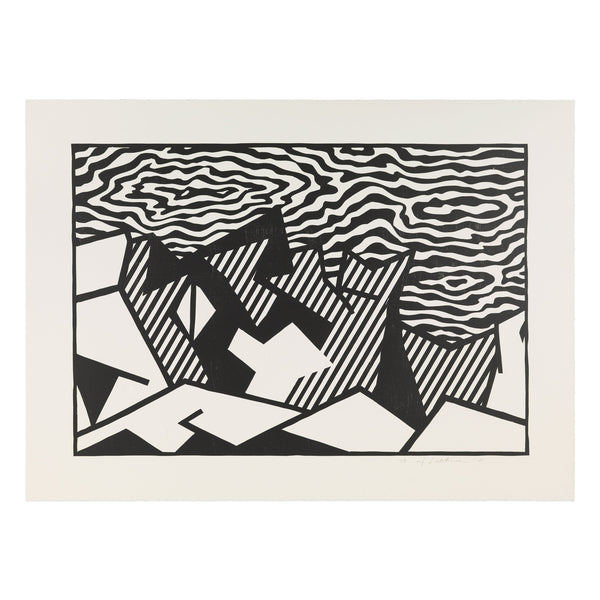 Roy Lichtenstein: Morton A. Mort (Black State) print
