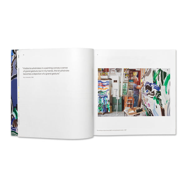 Interior spread of Roy Lichtenstein: Painting with Scattered Brushstrokes book