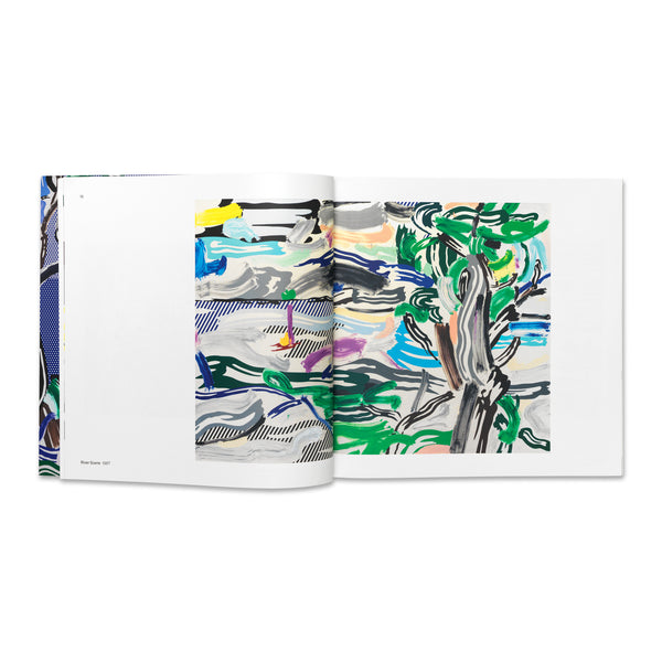Interior spread of Roy Lichtenstein: Painting with Scattered Brushstrokes book