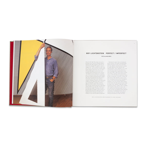 Interior spread of the book Roy Lichtenstein: Perfect/Imperfect
