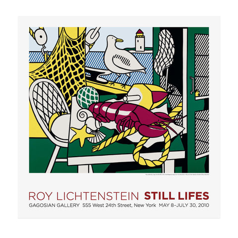 Roy Lichtenstein: Still Lifes poster featuring the painting Cape Cod Still Life II 
