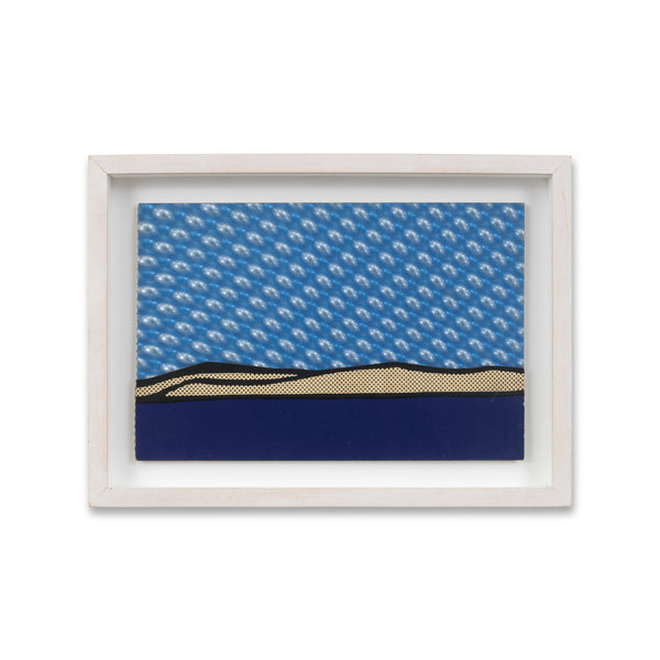 Roy Lichtenstein: Tremaine Holiday Card (Seascape) in a frame