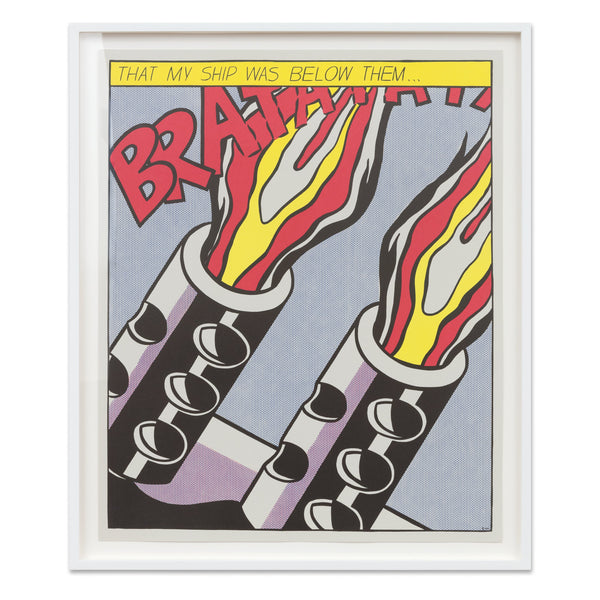 Roy Lichtenstein: As I Opened Fire print