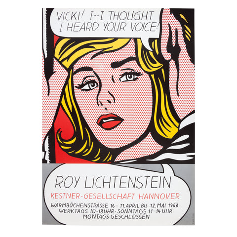 Roy Lichtenstein: Vicki! rare poster