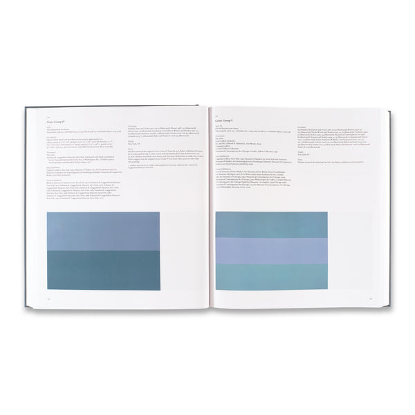 Interior spread of Brice Marden: Catalogue Raisonné of Paintings, 1961–2023 book