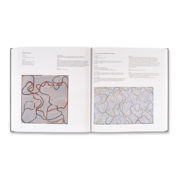 Interior spread of Brice Marden: Catalogue Raisonné of Paintings, 1961–2023 book