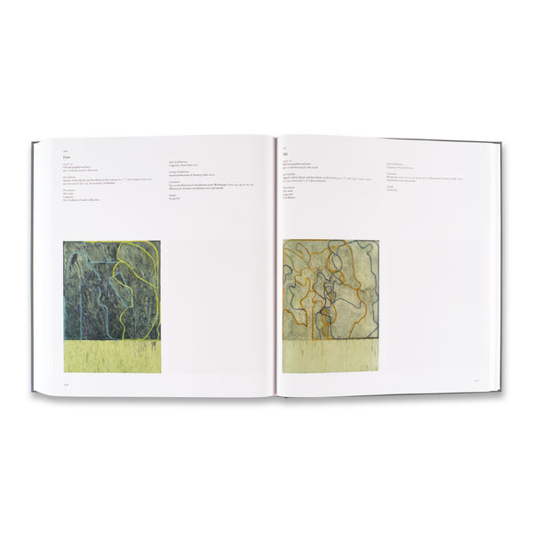 Interior spread of Brice Marden: Catalogue Raisonné of Paintings, 1961–2023 book