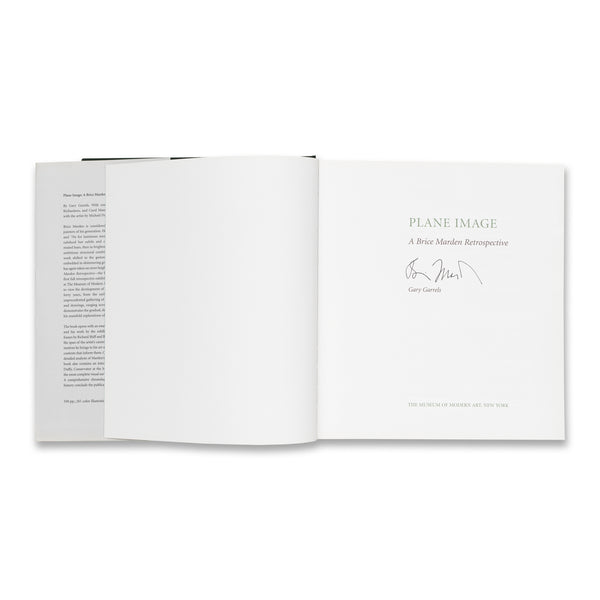 Plane Image: A Brice Marden Retrospective rare book signed by the artist