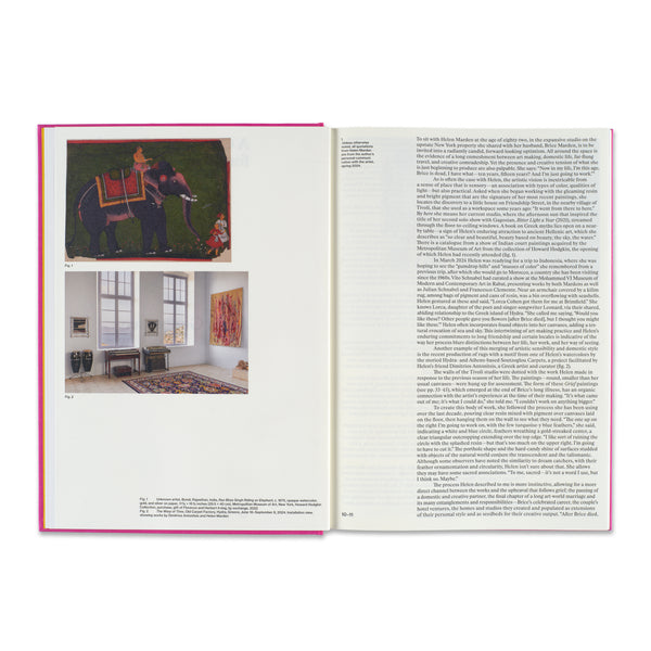 Interior spread of Helen Marden monograph