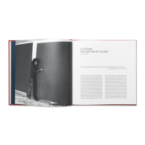 Interior spread of Brice Marden: Red Yellow Blue book