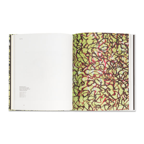 Interior spread of Think of Them as Spaces: Brice Marden’s Drawings book